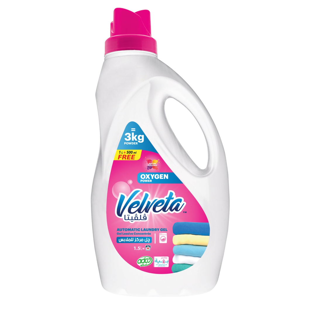 VELVETA OXY LAUNDRY GEL 1.5L